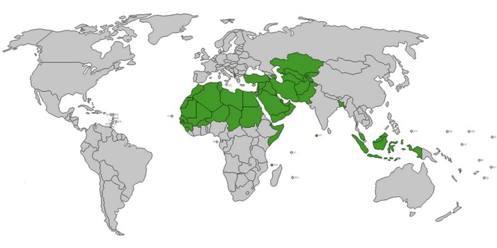 عدد المسلمين في العالم